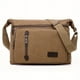 thumbnail image 2 of 1pc Men's Crossbody Messenger Bag Canvas Bag With Upgrade Thickened Canvas Material Messenger Bag Singel Shoulder Large Capacity Bag Large Capacity Multi-Pocket, 2 of 5
