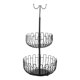 thumbnail image 1 of Iron Art - Organizador De Estante De Almacenamiento Para Cesta De Frutas Colgante De 2 Niveles, Color Negro, 1 of 5