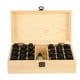 thumbnail image 5 of Caja de almacenamiento de aceites esenciales de madera maciza con 25 ranuras, organizador de aceites esenciales aromáticos, 5 of 8