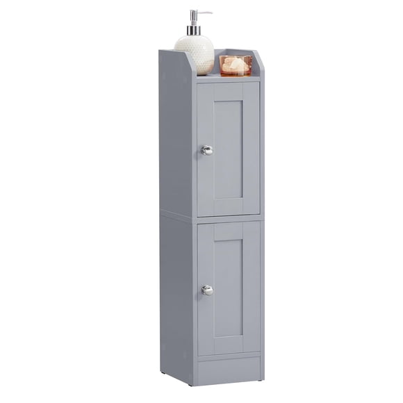 Gabinete de almacenamiento VASAGLE Siren, estrecho, con estantes ajustables
