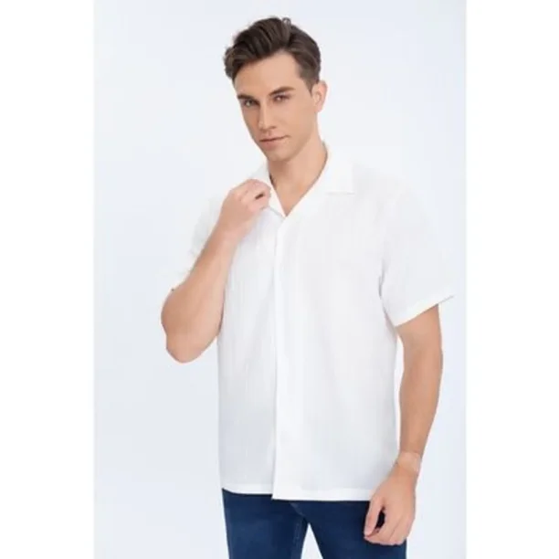 Camisa Hombre Resort Regular Fit Verano Fashion Manga Corta 0179