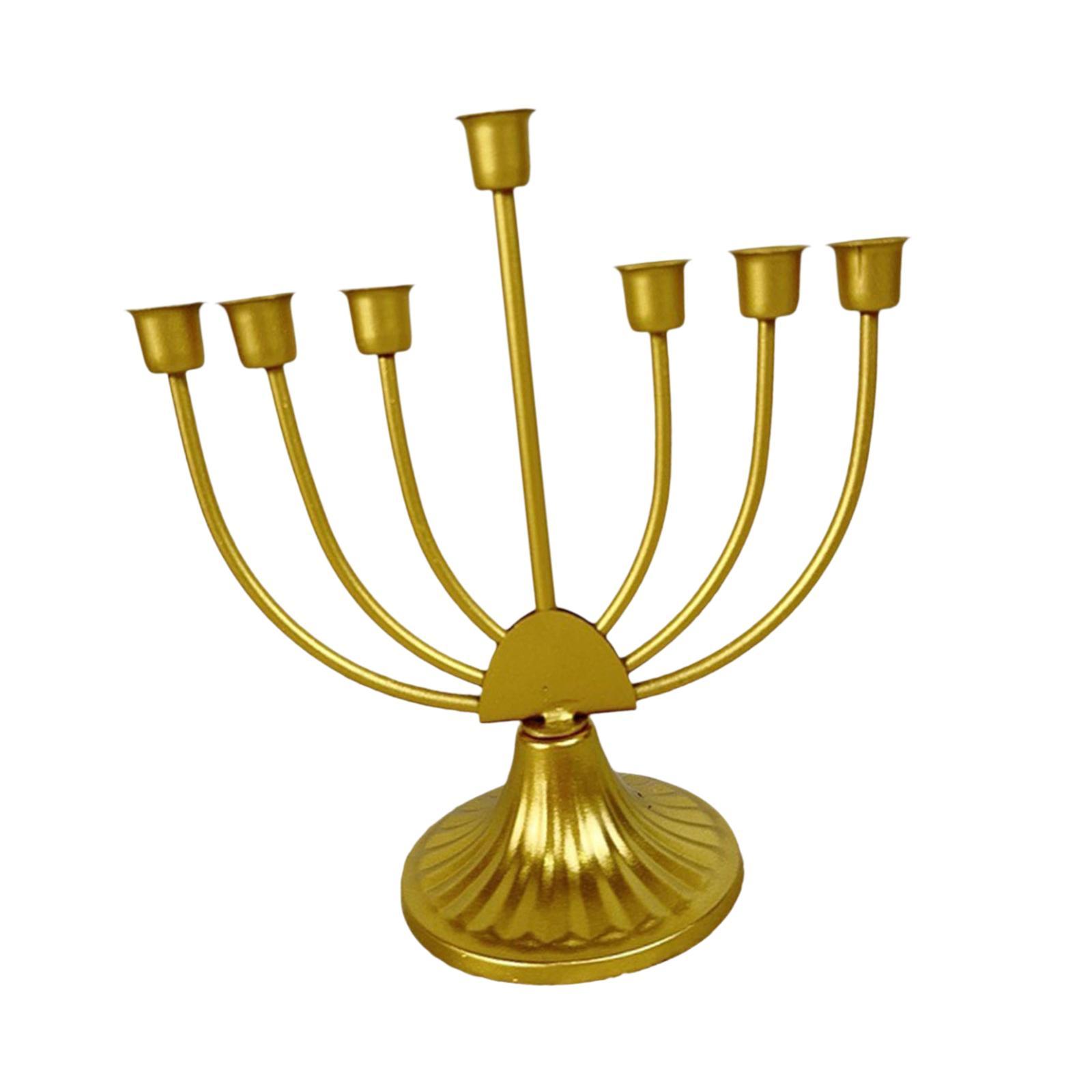 Bothyi - Candelero Judío De Mesa, Resistente, Delicado, Para Escritorio, Sala De Estar, Gabinete, 7 Ramificados