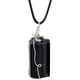 thumbnail image 1 of Collar de obsidiana para hombre - Colgantes de cristal | Collar de cristal negro envuelto en alambre con cuerda ajustable para calmar la mente y las emociones. Yuxun, 1 of 7