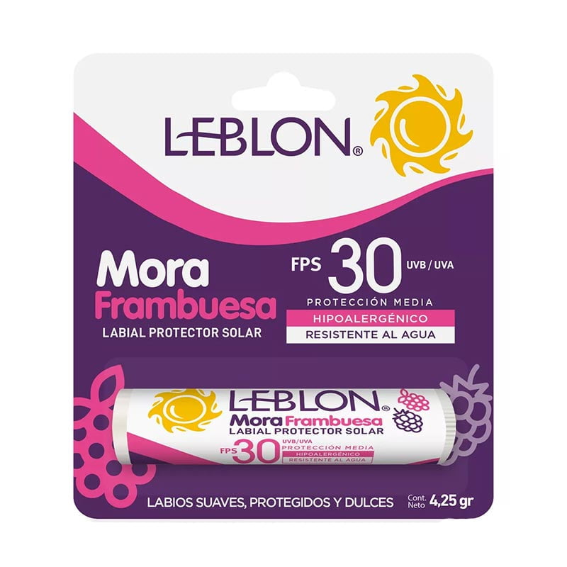 Leblon - Balsamo Labial Protector Solar Mora 30fps 4.25gr