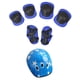 thumbnail image 4 of Ni?os Codo Rodilla Mu?eca Protectora Almohadillas Equipo De Seguridad Skate Bike Azul 7Pcs, 4 of 5