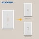 thumbnail image 4 of Interruptor de luz basculante ELEGRP de pared, 1 elemento, blanco brillante, 10 unidades, 4 of 6