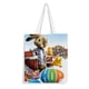 thumbnail image 1 of Hop Bolso de tela con estampado de lienzo para mujer, bolsa de compras reutilizable y estética, con cremallera interior, regalo para mujer,38*45cm., 1 of 6