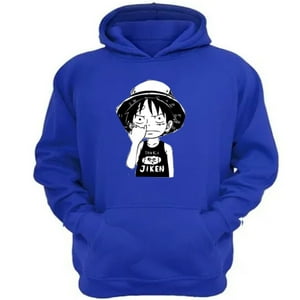 Genérico - Polerón Canguro Luffy Azul Talla Xl Unisex
