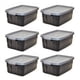thumbnail image 1 of Bolso Rubbermaid con cuello rugoso, 37,85 L, paquete de 6 unidades, negro y gris, 1 of 8