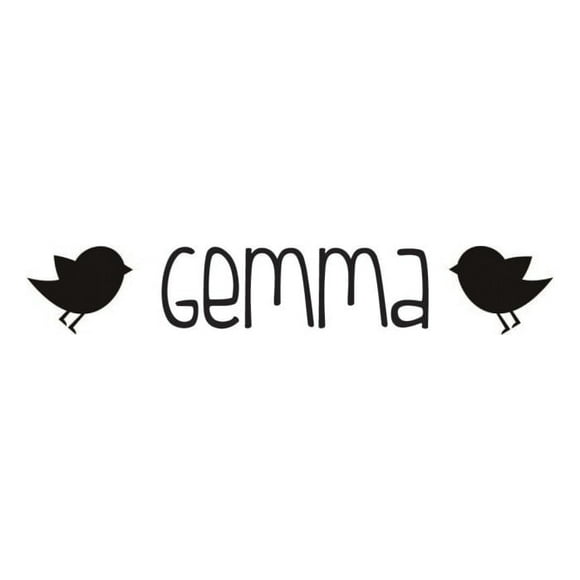 Decomural Personalised Name Chicks Birds WS-44286