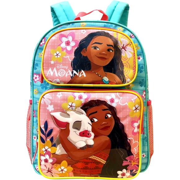 Mochila Fast Forward Moana de 41 cm, grande, con múltiples bolsillos