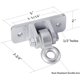 thumbnail image 3 of BETOOLL 2400 lb Heavy-Duty Swing Hangers for Wooden Beams, 3 of 3