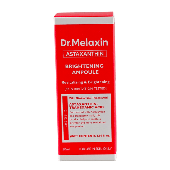 Ampolla Dr. Melaxin, con astaxantina, iluminadora, 30 ml, para irritar la piel