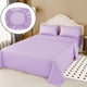 thumbnail image 1 of Juego De Sabanas 100% Algodón De 1 Plaza + 1 Funda Para Almohada 50x70cm Lila, 1 of 3