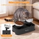 thumbnail image 4 of Comederos elevados para gato Bsemax ajustables con 2 de acero inoxidable, 4 of 8