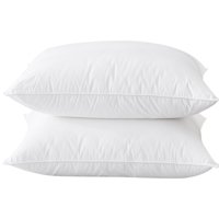 Pillow Bhz Queen, Juego De 2 Unidades, Plumas De Ganso, Soporte Suave