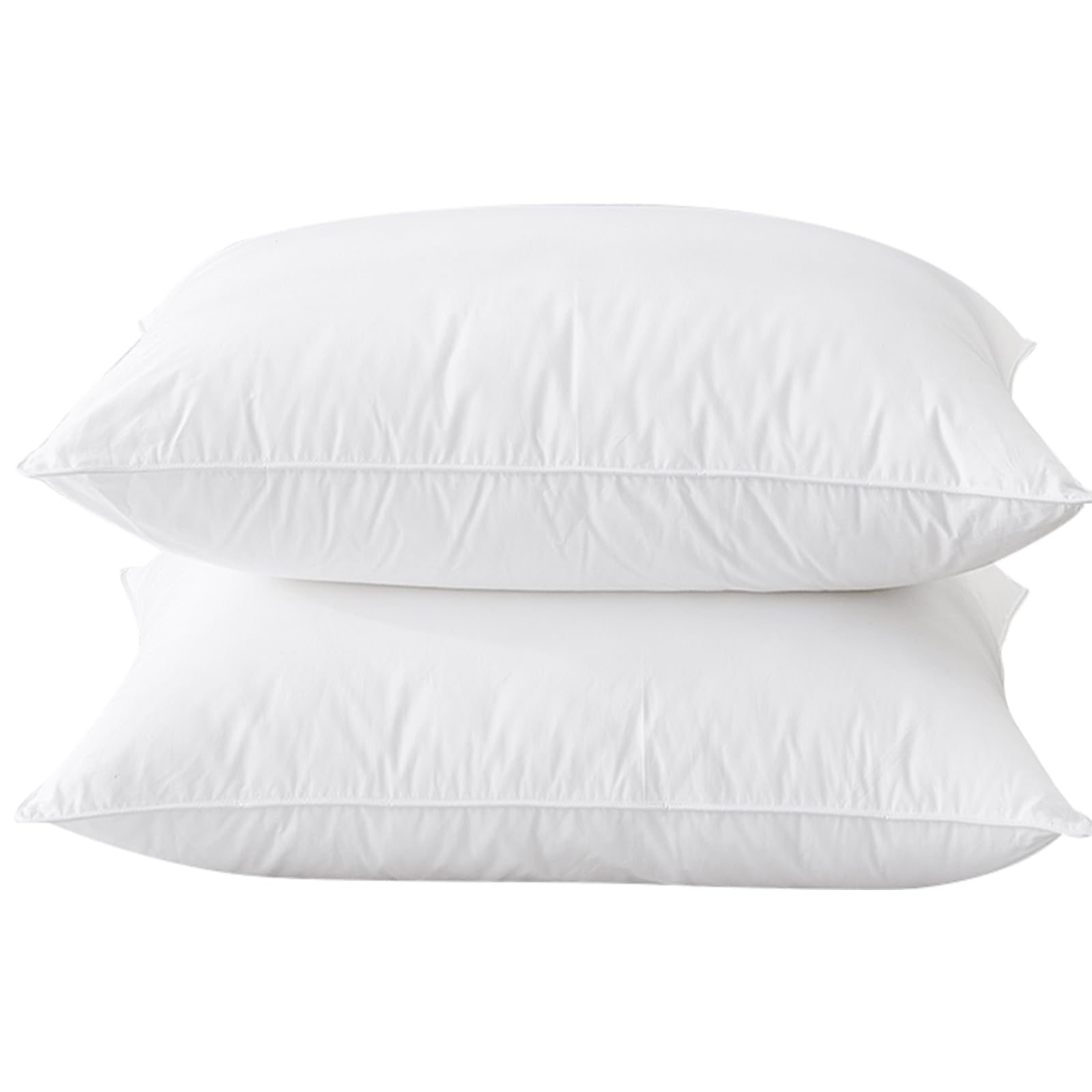 Pillow Bhz Queen, Juego De 2 Unidades, Plumas De Ganso, Soporte Suave