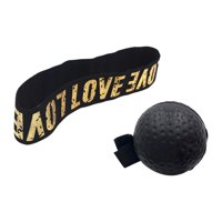 Magideal - Diadema Con Pelota De Reflejo De Boxeo, Pelotas De Reacción Para Niños Y Adultos, Entrenamiento De Coordinación Ojo-Mano Para Entrenamiento Muay Thai Bola Negra