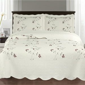 Quilt Andes Bordado Toronto Gris