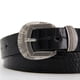 thumbnail image 2 of Cinturón Mujer Textura Croco Hebilla Moda casual plateado Talla Única, 2 of 5