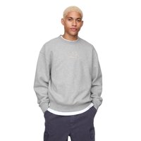 Buzo Gap Con Logo Bordado Cuello Redondo Polar Gris Claro Talle L