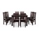 thumbnail image 3 of Comedor Ñuble Cuadrado 120X120 Cm Con 8 Sillas Chocolate-Negro, 3 of 13