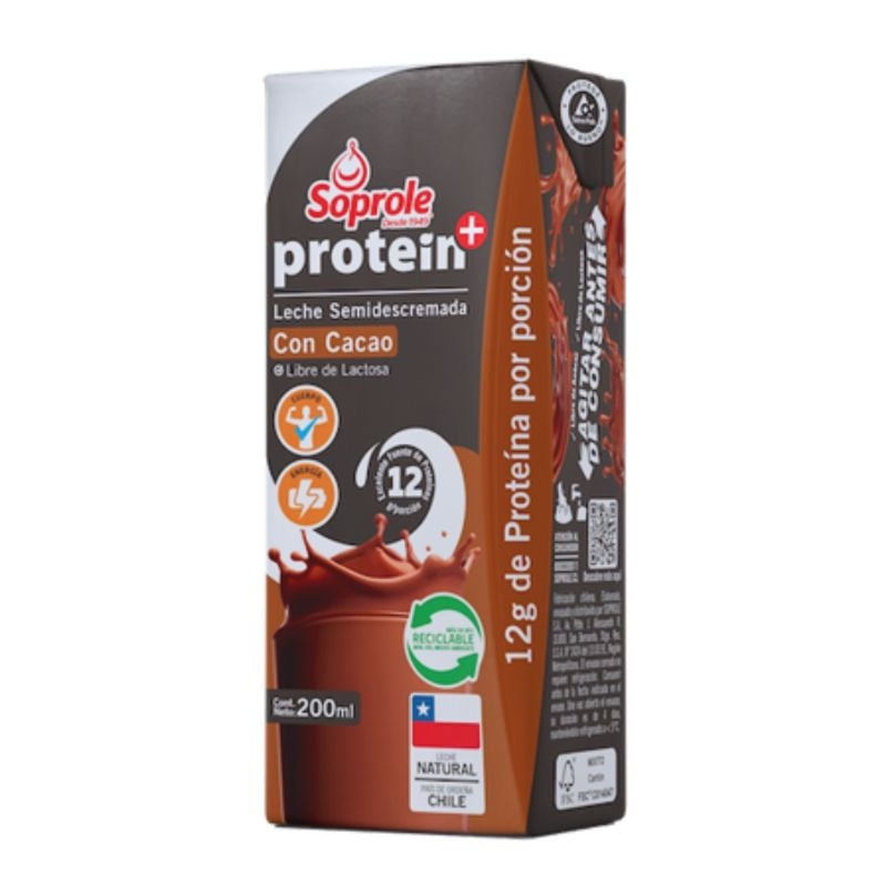 Leche Proteína Chocolate 200 ml Soprole