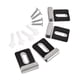 thumbnail image 4 of 4 Piezas Clips De Espejo De Acero Inoxidable Clips De Retención Pesados Para Montaje En Pared Negro Plata L, 4 of 5