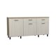 thumbnail image 1 of Mueble Base De Cocina 3 Puertas 2 Cajones Fm-003C Café Claro, 1 of 11