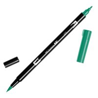 Bolígrafo Art Marker Tombow De Doble Pincel 277, Color Verde Oscuro, Paquete De 1
