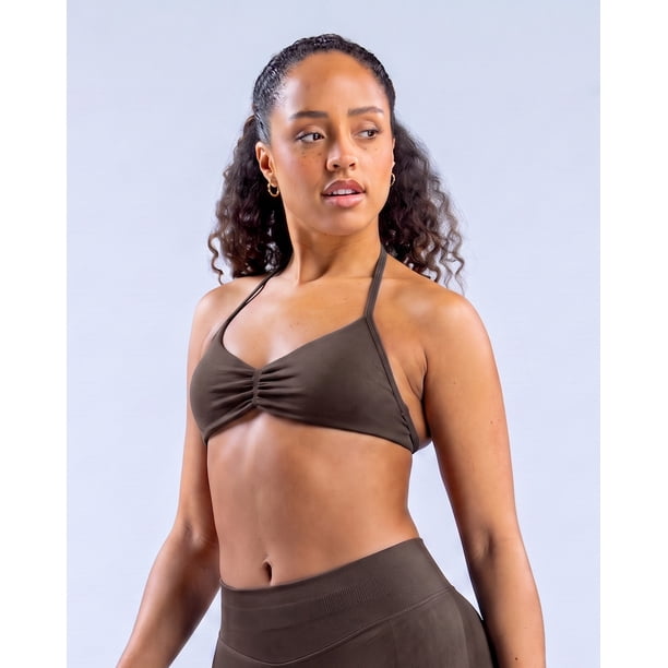 Top Deportivo Sujetador Halter con Almohadillas Removibles - YJ332