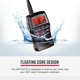 thumbnail image 2 of Radio marina Cobra MR HH150 FLT, 3 W, VHF, flotante, impermeable, 2 of 7