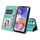thumbnail image 5 of Funda tipo cartera FOXDOCK para Samsung Galaxy A23 4G/5G , diseño girasol en relieve, cuero PU, cierre magnético, soporte y tarjetero, 5 of 5