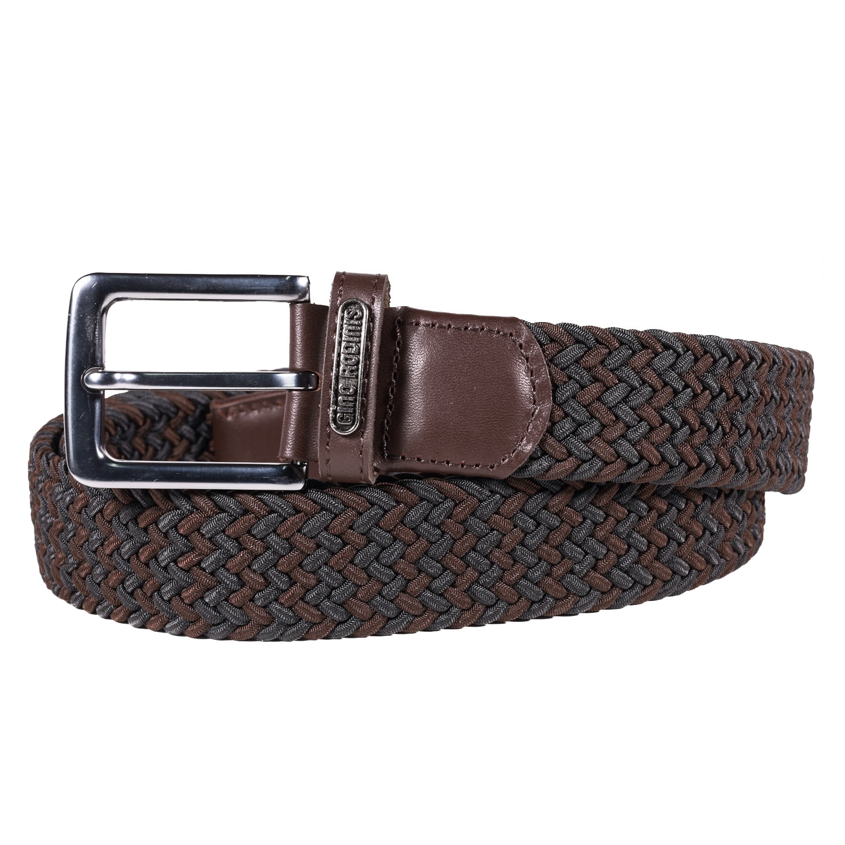 Gino Rodinis - Cinturón Elasticado Hombre 2516 Talla L-xl Negro/marron