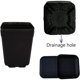 thumbnail image 3 of OJYUDD Pack de 24 macetas cuadradas negras de 7 cm con platos de drenaje, 3 of 3