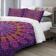 thumbnail image 3 of Purple Mandala Bedding Set Boho Duvet Cover Set 3 Piece Bohemian Comforter Cover with 2 Pillowcases, 3 of 5