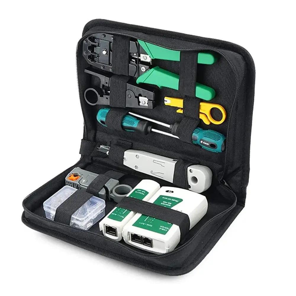 Genérico - Kit De Herramientas Para Redes Crimpadora Pelacable Rj45