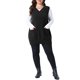 thumbnail image 2 of Agnes Orinda Conjuntos de Halloween para Mujeres Tallas Grandes Chaleco de Suéter Cuello en V Sin Mangas Casual Tejido de Punto Acanalado Túnica Tops con Bolsillos 4X Negro, 2 of 6