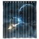 thumbnail image 1 of Cortina de ducha Galaxy Star Wars, juego de cortina de baño con ganchos, tamaño 66 x 72 pulgadas, 1 of 3