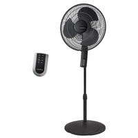 Ventilador De Pedestal Lasko S16612 Oscilante De 4 Velocidades Con Control Remoto De 16 Pulgadas