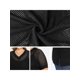 thumbnail image 5 of GRACIA Y GRANDEZA Blusas Casuales de Verano para Mujer de Talla Grande con Abertura Lateral de Ganchillo, Manga Media, Cuello en V, Tejido Suelto, 2X Negro, 5 of 6