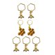 thumbnail image 1 of 7 Uds. De Topes Hexagonales Para Punto De Tejer, Duraderos, Reutilizables Para Ganchillo, 1 of 5