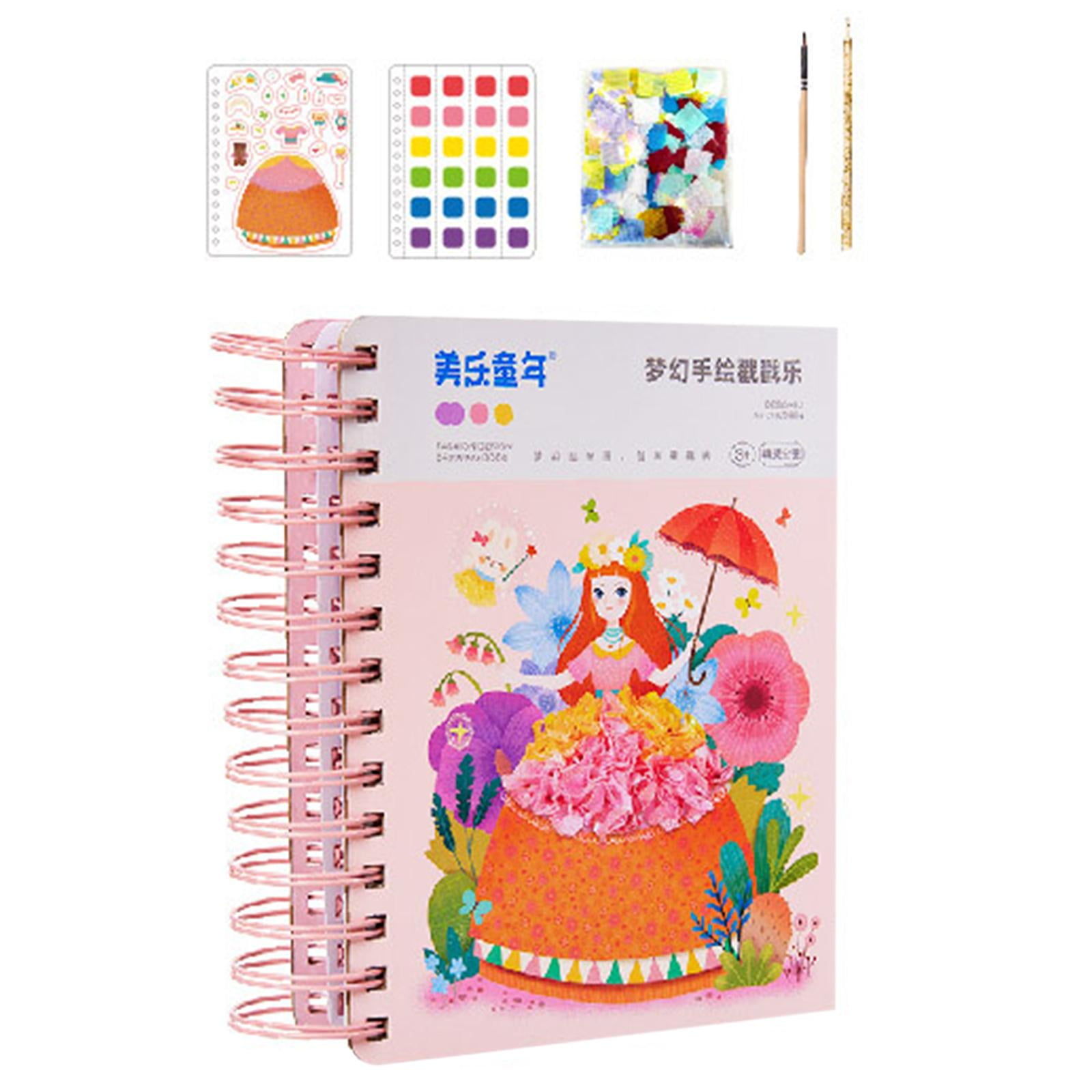 Bothyi - Dress Up Sticker Book Diy Girls Handcraft Princess Reutilizable Para Niños A Partir De 4 Años