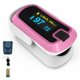 thumbnail image 1 of Oxímetro de pulso de dedo Mibest OLED O2 Meter blanco/rosa, 1 of 8