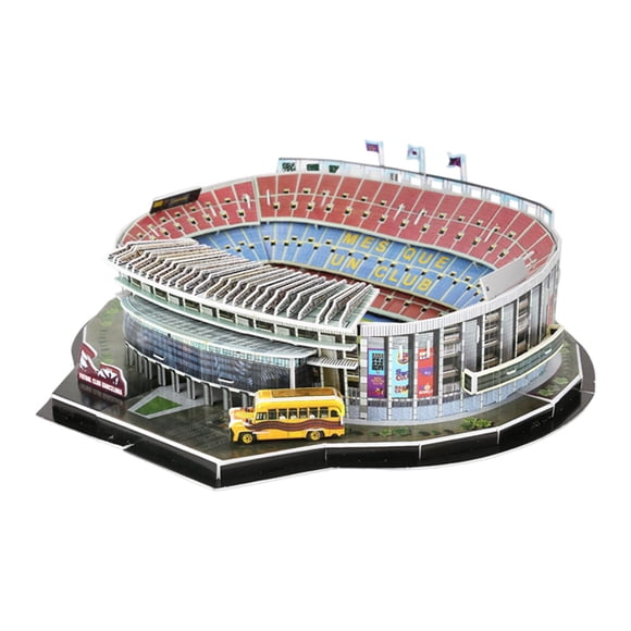 Kit de construcción de modelo de bricolaje, juguete de rompecabezas de estadio de fútbol 3D, regalos de fútbol, ​​kit de construcción de estadio para