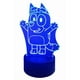 thumbnail image 1 of Lampara Ilusion 3D Bluey de 7 colores, Base touch, 1 of 6