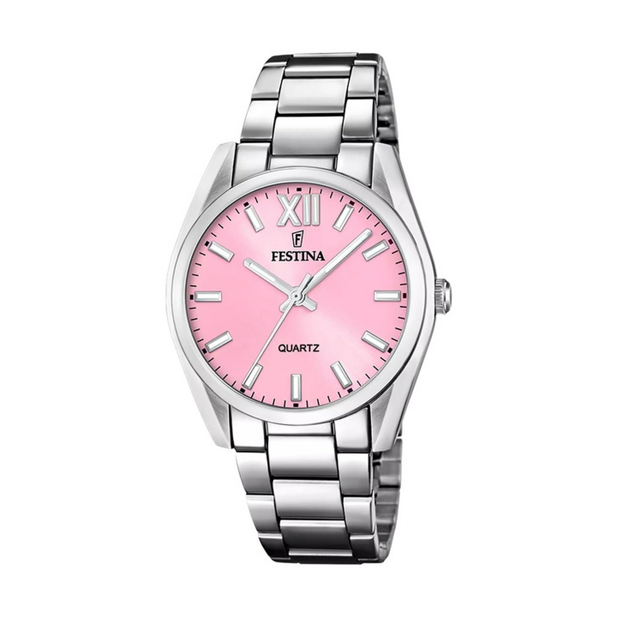 Festina - Reloj Boyfriend Cuarzo Esfera Rosa Acero Inoxidable F20622-m Para Mujer