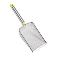 Magideal - Cuchara Para Tamizar Arena Para Gatos, Pala Para Arena, Cuchara Hueca Antiadherente De Metal, Pala Para Limpieza De Mascotas Duradera, Pala Para Arena Malla 2.8X2.8Mm