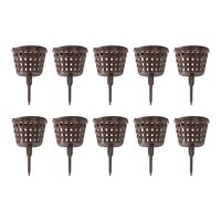 Magideal - 10X Caja De Fertilizante Portátil Macetas De Con Cubierta Abs Cultivar Caja De Nutrición Fertilización Para Plantas De Jardín Suculentas B