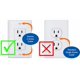 thumbnail image 3 of Cobertura de Tomacorriente Safety Innovations - Pack de 6, Blanco, 3 of 6